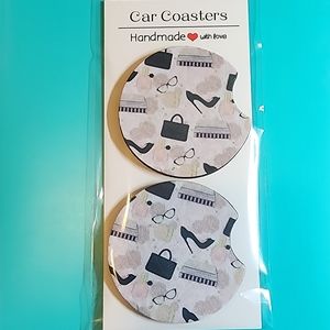 Stylish Shoes And Handbags Car Truck Cup Holder Car Coasters